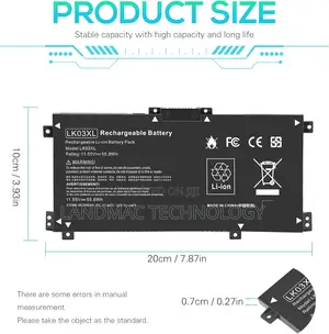Lk03xl Battery for Hp Envy X360