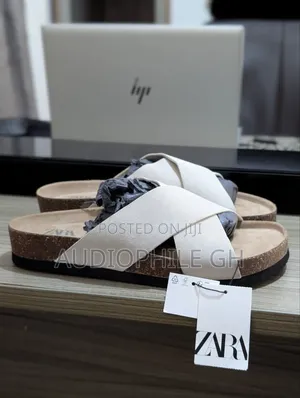 Zara Cross-Strap Leather Sandals
