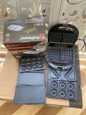 6in1 Sandwich Maker With Doughnut,Waffle and Grill Plate
