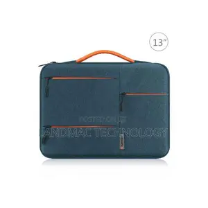 13.0 Inch Sleeve Zipper Briefcase Laptop Handbag - Navy Blue