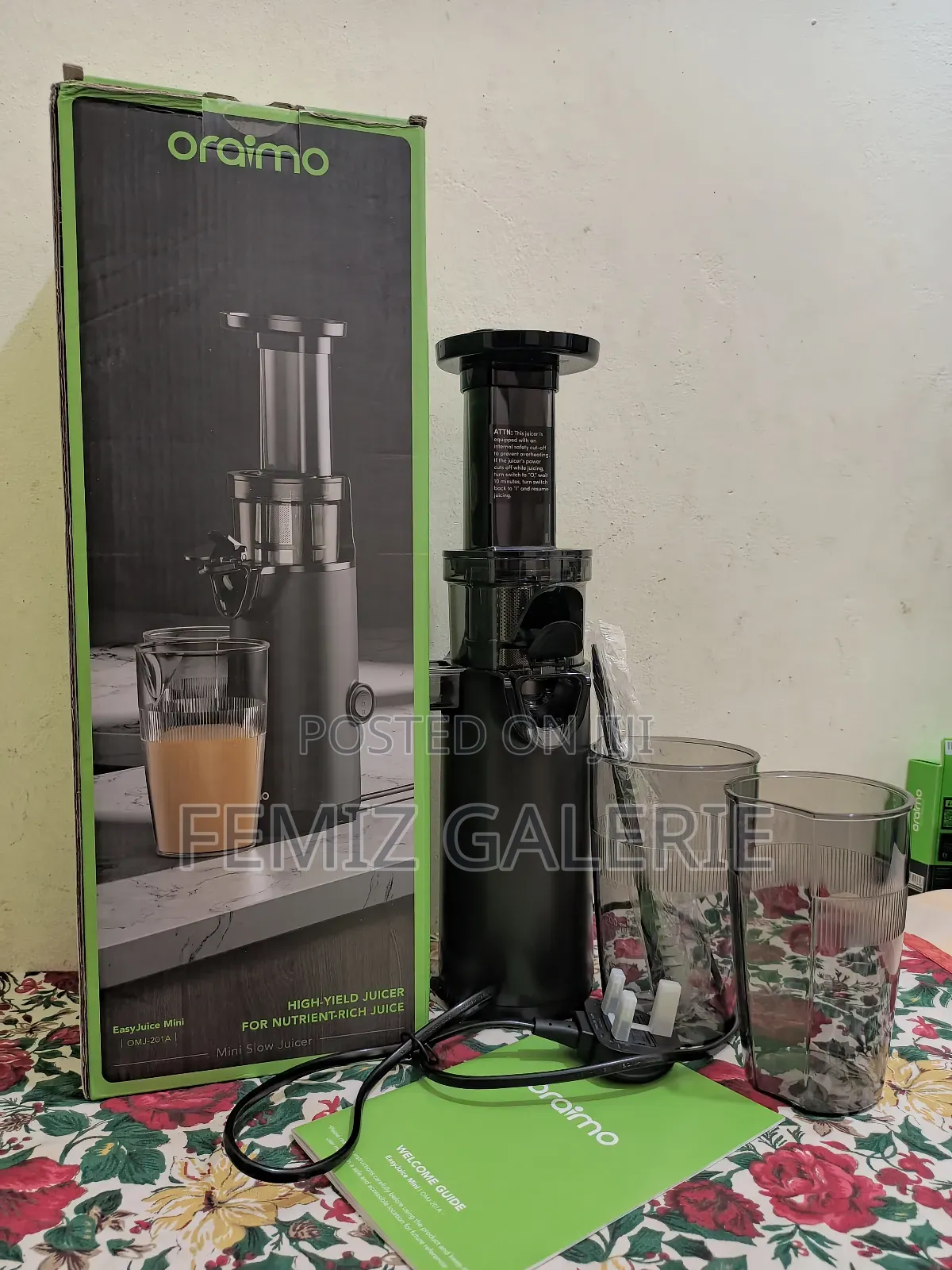 Oraimo Easyjuice Mini Portable Slow Juicer