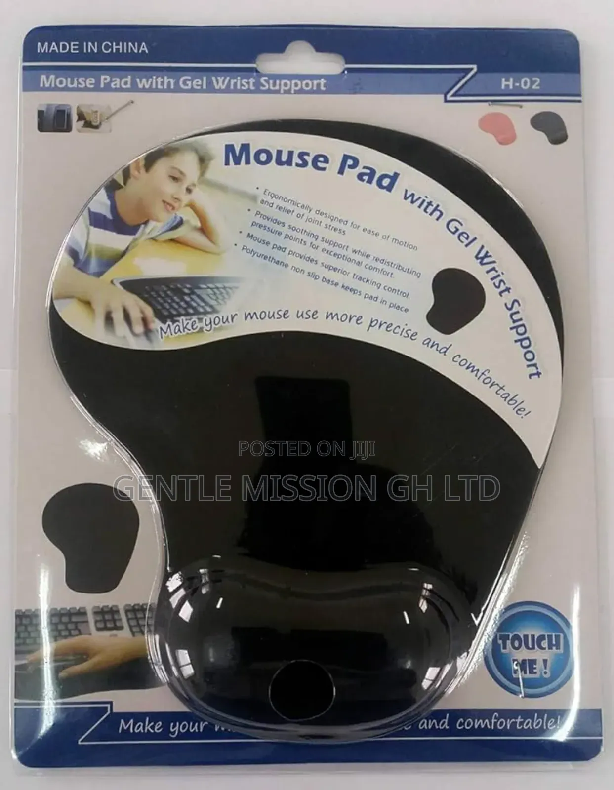 Mouse Pad With Gel Wrist Support
