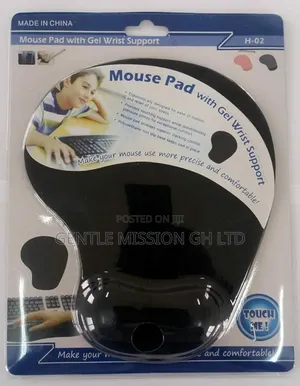 Mouse Pad With Gel Wrist Support