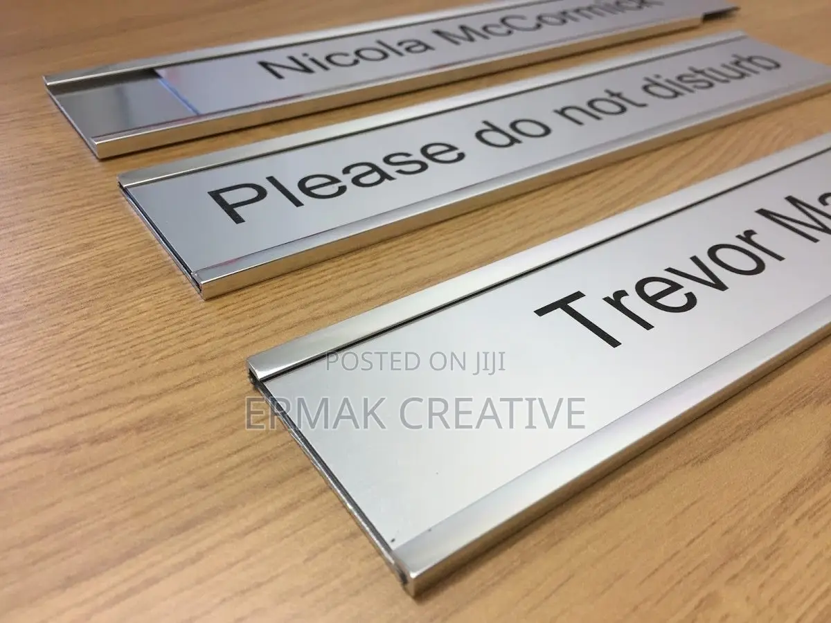 Door Label With Holder