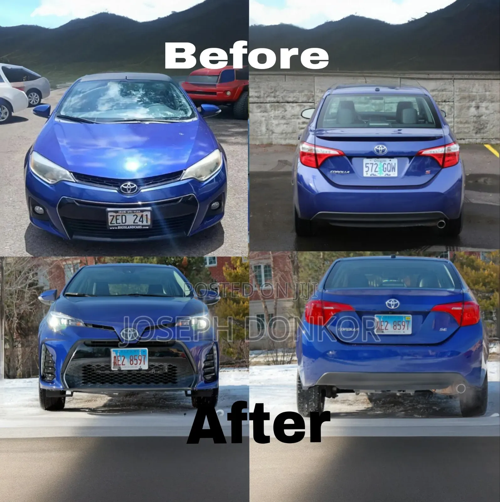Corolla 2014,2015,2016 Upgrade to 2017,2018,2019 Sports (Se)