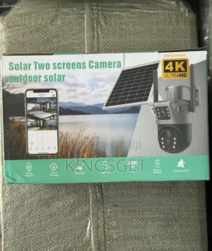 Double Camera Solar 4g Surveillance Cctv Camera