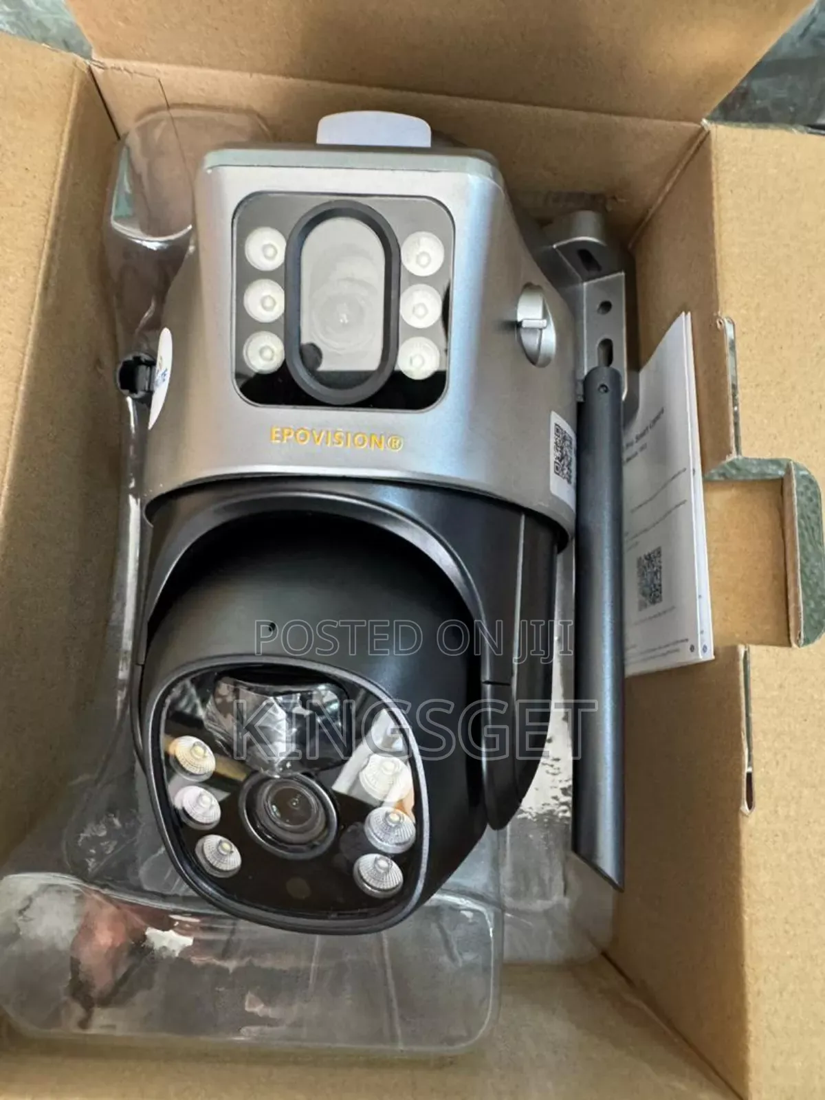 Double Camera Solar 4g Surveillance Cctv Camera