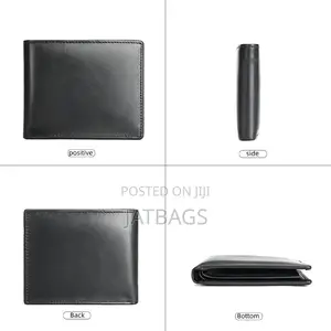 Black Leather Wallet (Free Delivery)