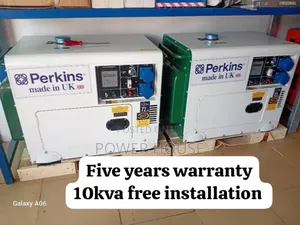House Bacup 10kva 13000watts Perkins Diesel Generator