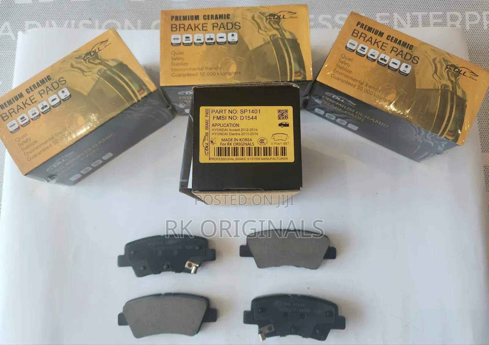 Hyundai Elantra 11-16/Accent 12-17 Ceramic Back Brake Pad