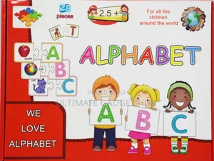 English Letters and Numbers Puzzle Match