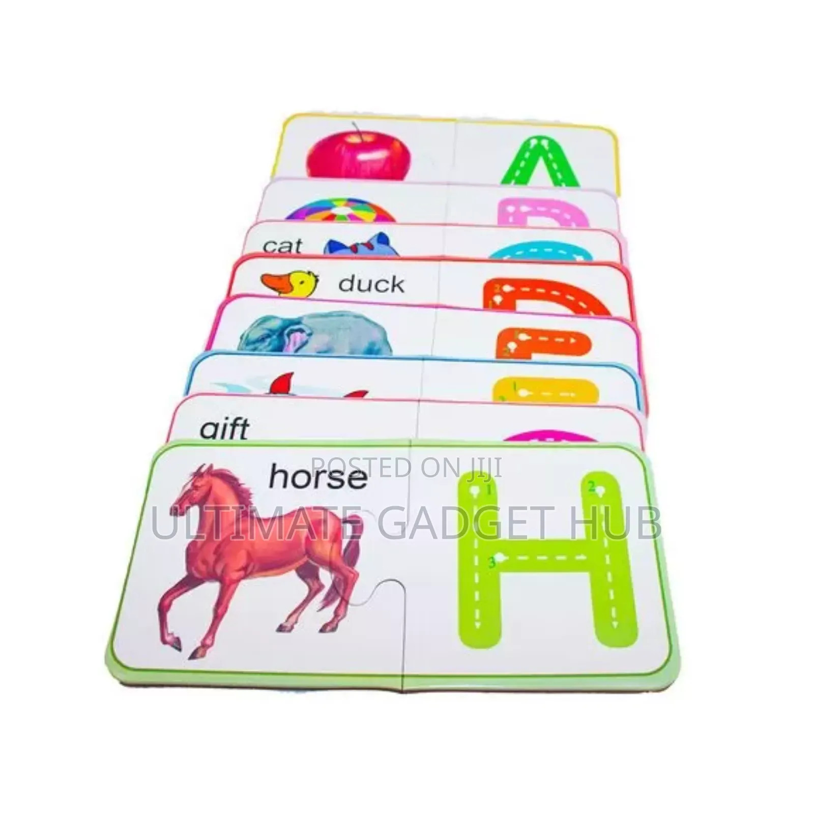 English Letters and Numbers Puzzle Match
