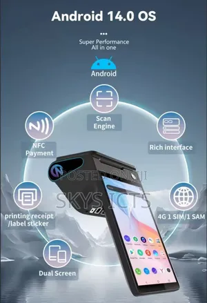 8 Inches Android All in One Handheld Pos Terminal