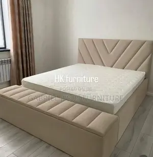 King Size Bed With Mattress and Couch