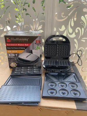 Hoffmans Portable 6in1 Sandwich Maker 1000w