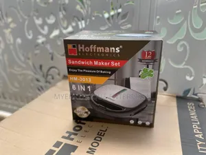 Easy to Clean Hoffmans 6in1 Sandwich Maker/Doughnut Maker