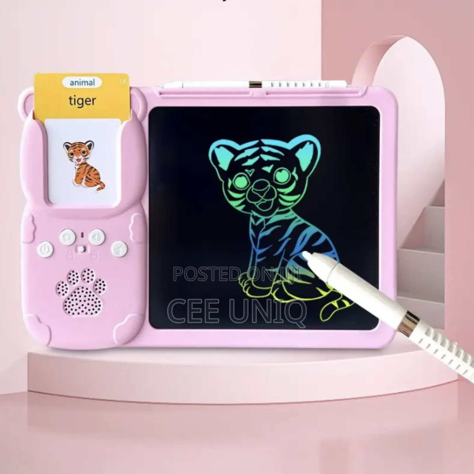 Flash Card Reader With LCD Writing Tablet