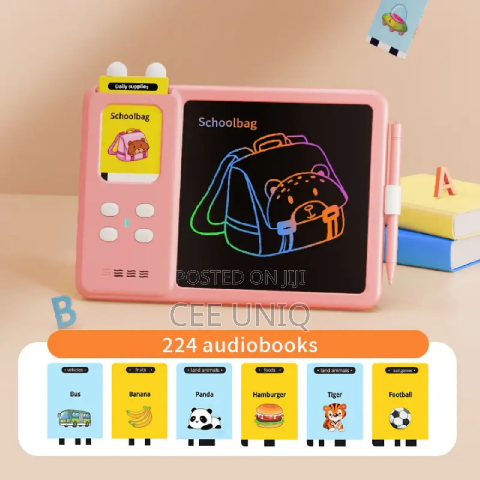 Flash Card Reader With LCD Writing Tablet