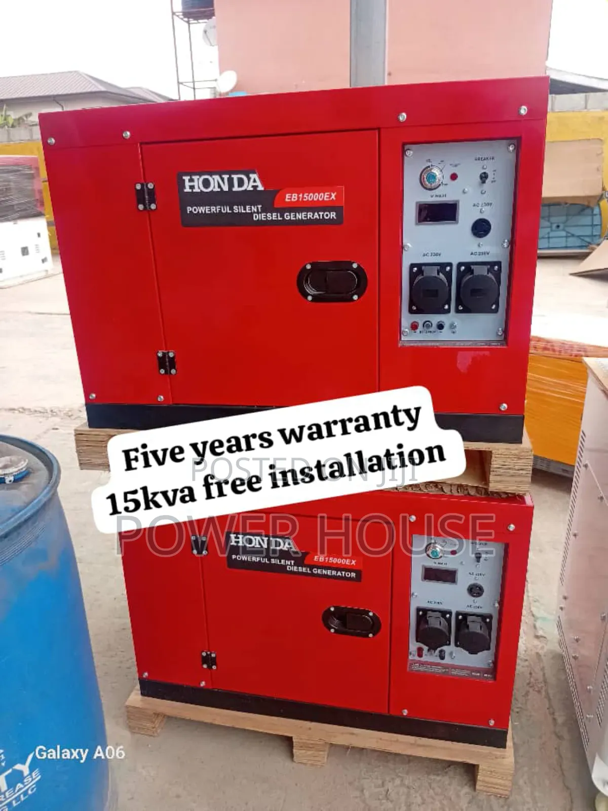 Principle Power Honda Diesel Engine 15kva 16500watts