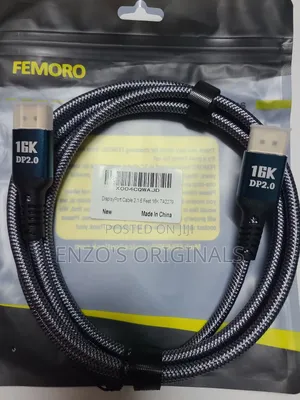 Dp 2.1 Cable High Resolution 80gbps Braided New