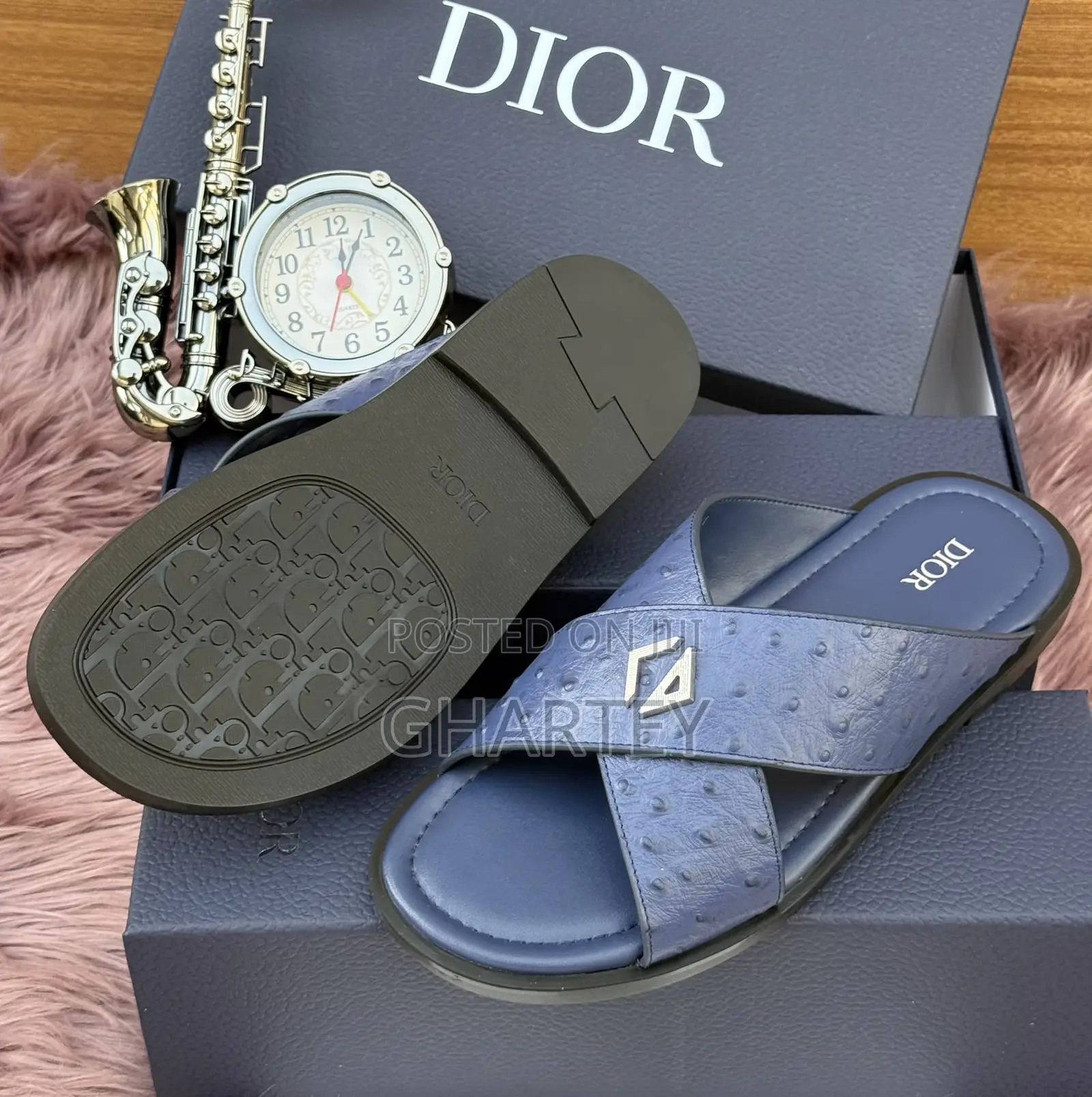 Dior Slippers for Men in Blue Color