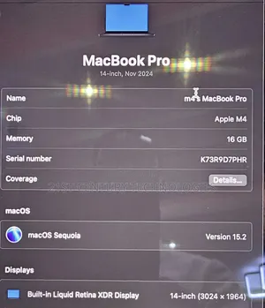 Laptop Apple MacBook Pro 2024 M4 14-inch 16GB Apple M4 Pro SSD 512GB