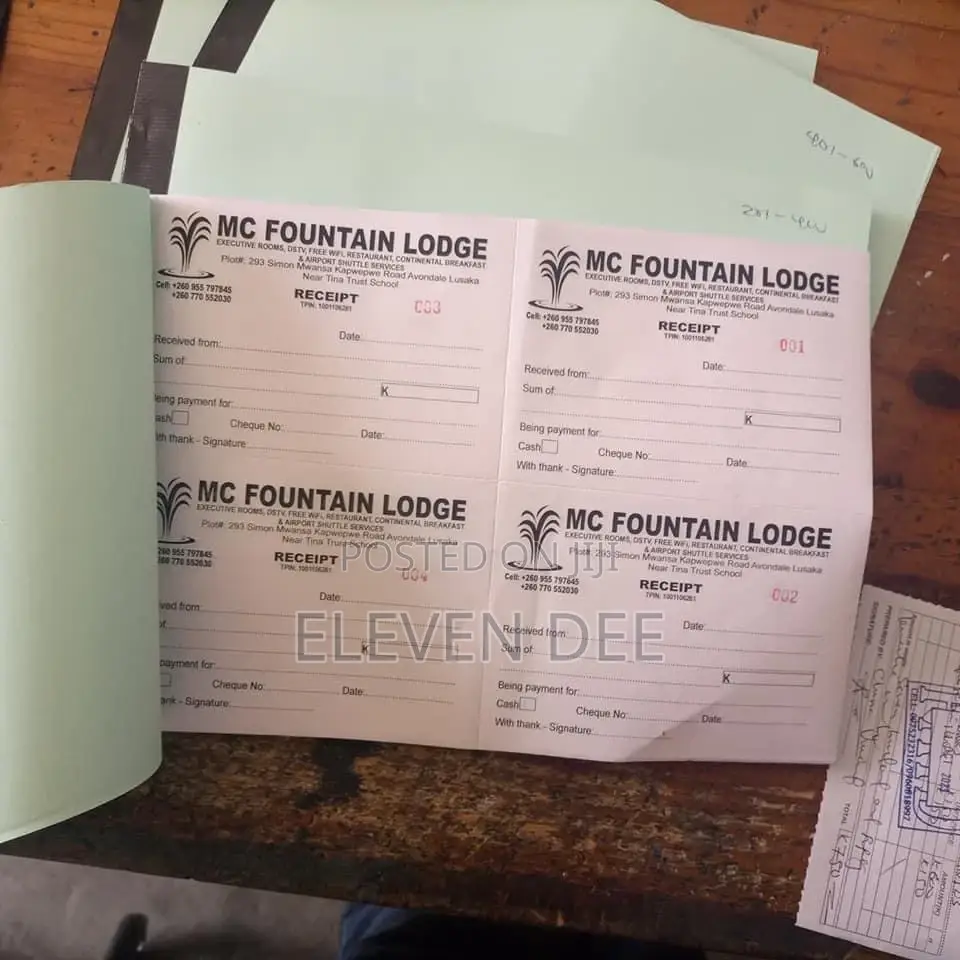 Receipt Book