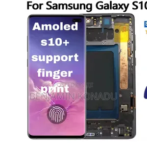 Original S10+ Screen Support Finger Print