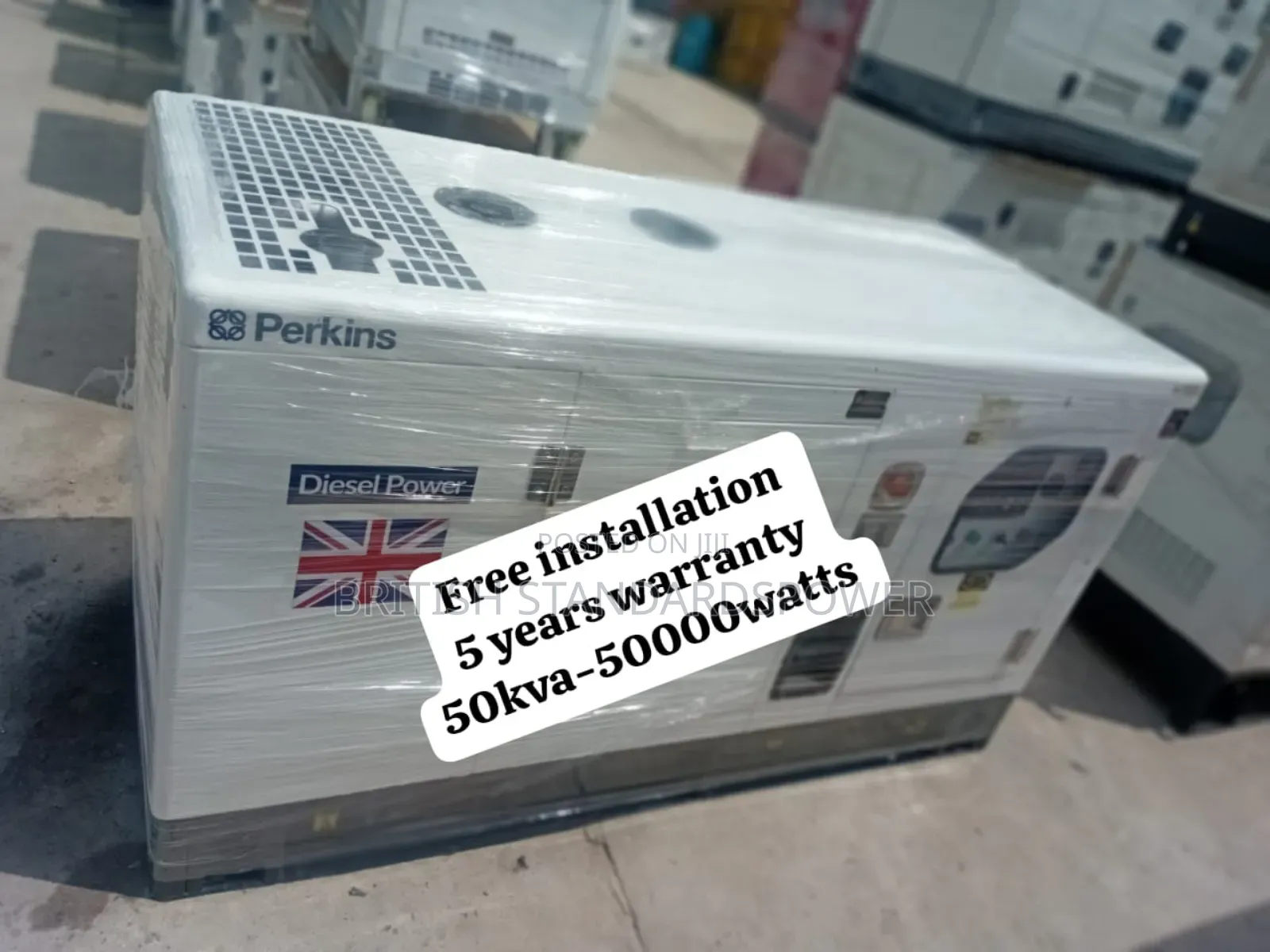 Water Repellent 50kva Diesel Generator