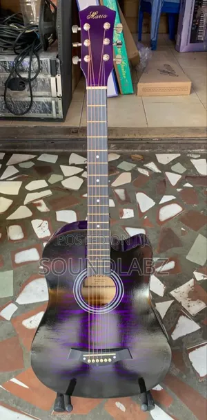 Purple Acoustic Guitar