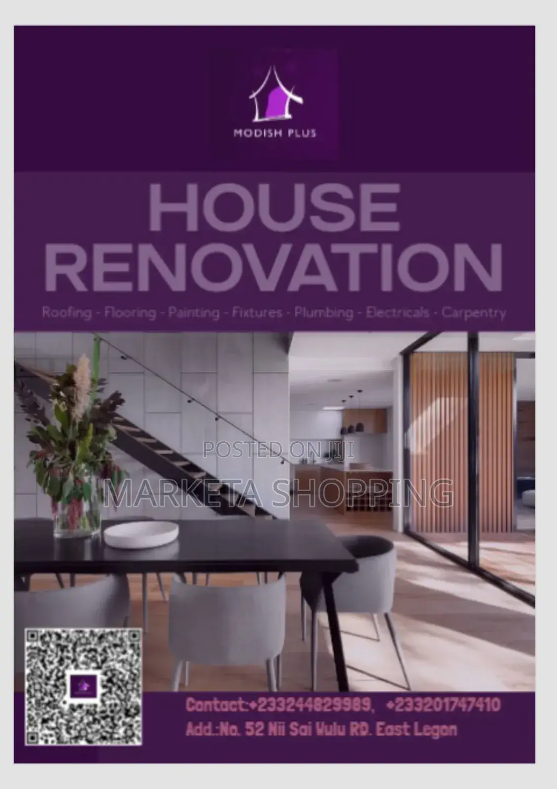 Construction, Renovation and Maintenance Services
