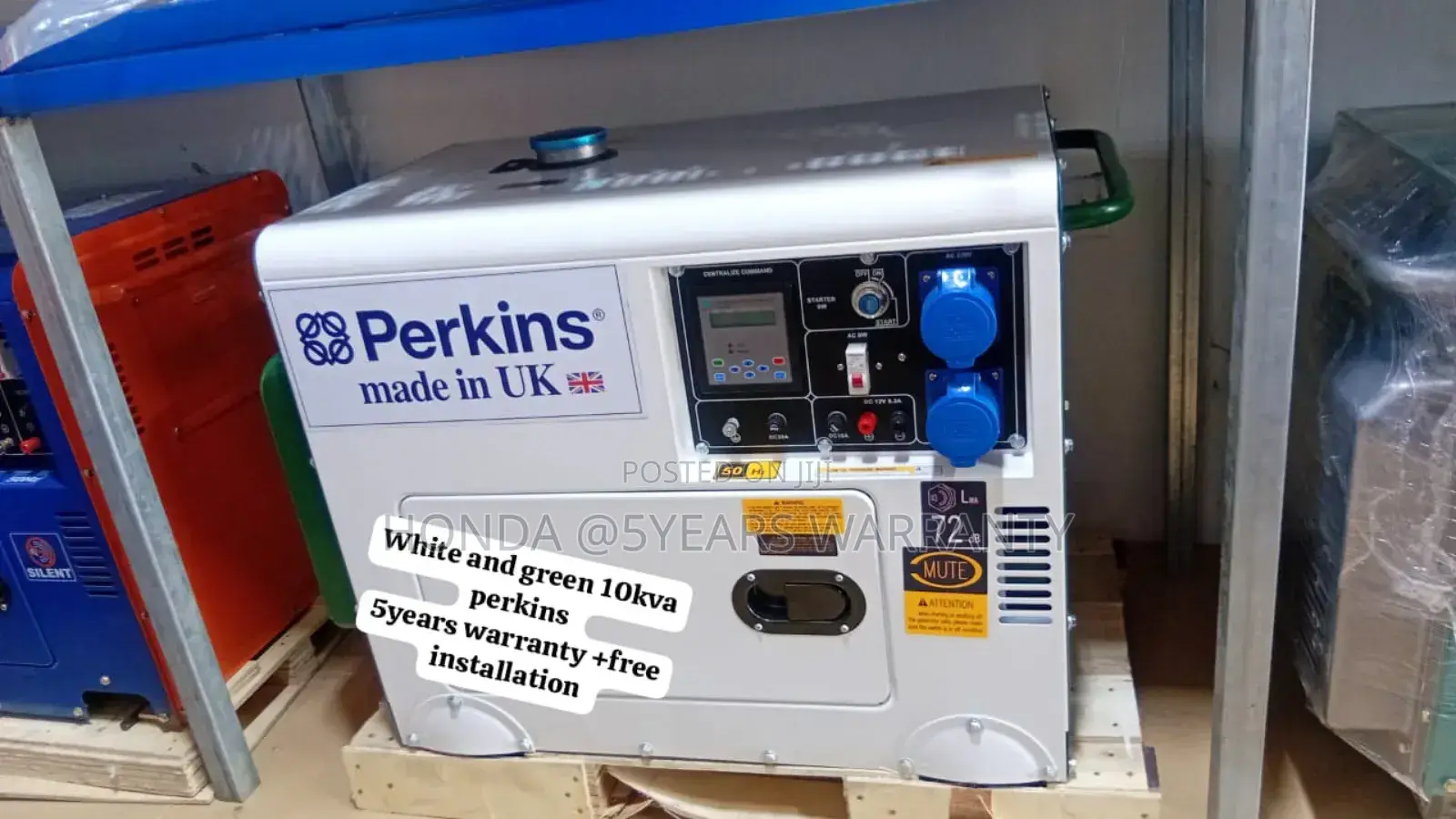 Sync Electric Flow Perkins 10kva 13000watt Generator Diesel