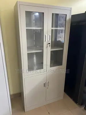 Half Glass Four Doors Cabinet