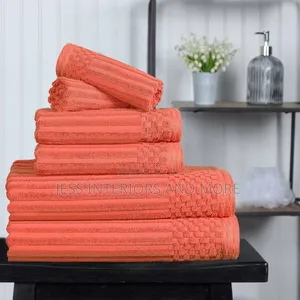 Ribbed Cotton 6-Piece Towel Set