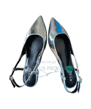 Guess Ladies Flat Sandal - Silver Colour