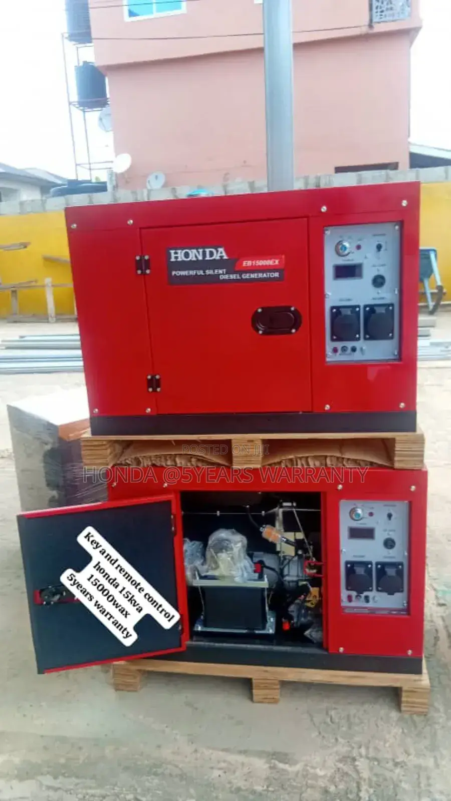 Clear Electric Power With Honda 15kva 15000wx Remote Control