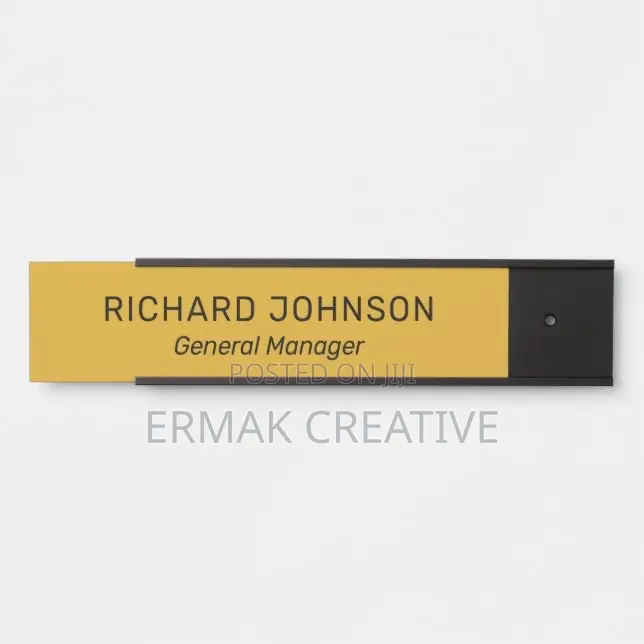 Door Label With Holder