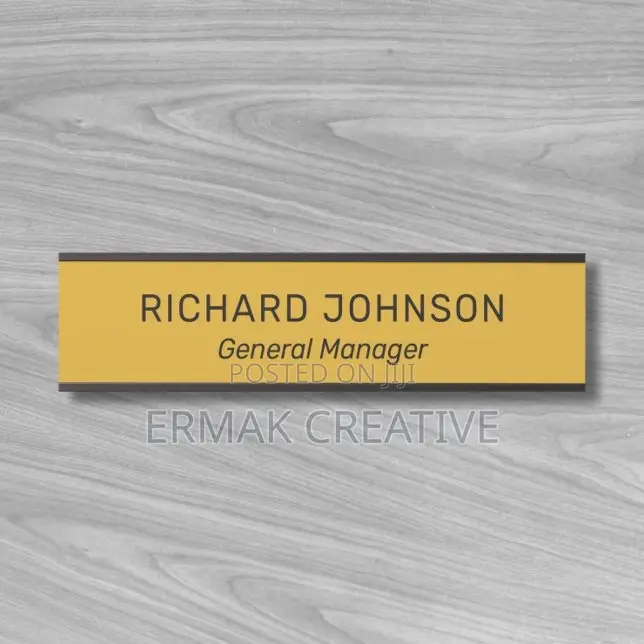 Door Label With Holder