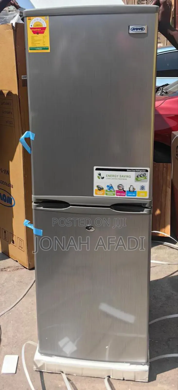Novo 142l Double Door Bottom Freezer Fridge (Nv-142c)