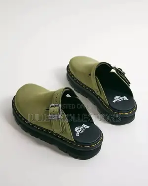 Dr Martens Zebzeg Mule Green Suede
