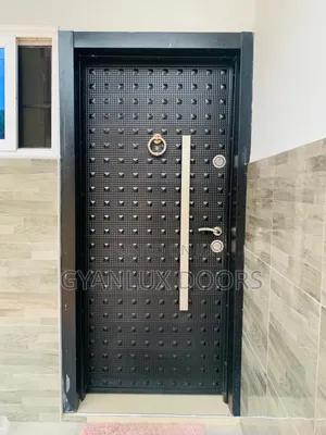 Single Full Metal Security Door for Entrance