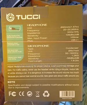 Q6 Tucci Usb Headset (Headphone) 