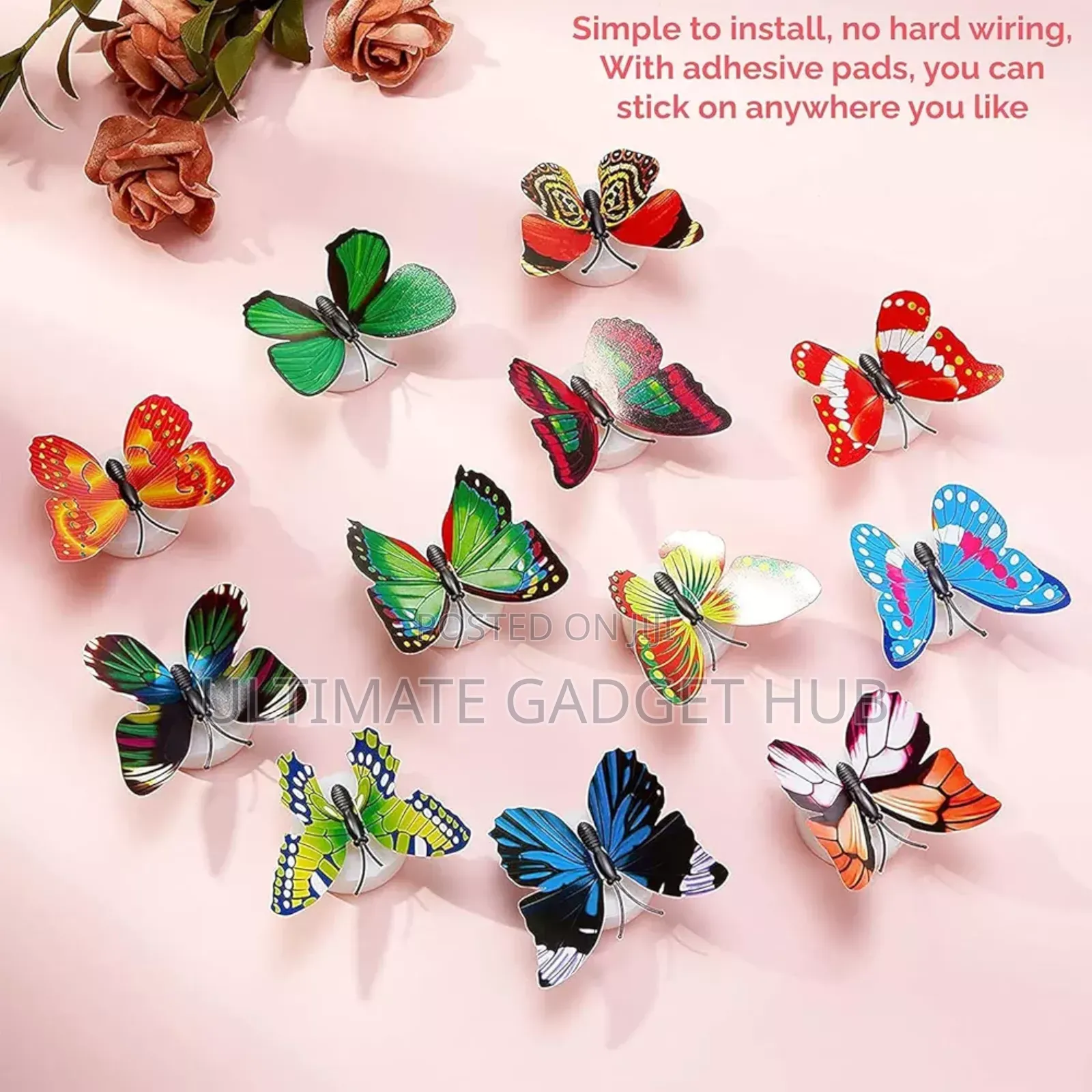 3d Led Butterfly Decoration