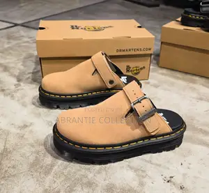 Dr Martens Slides Suede Brown/Black