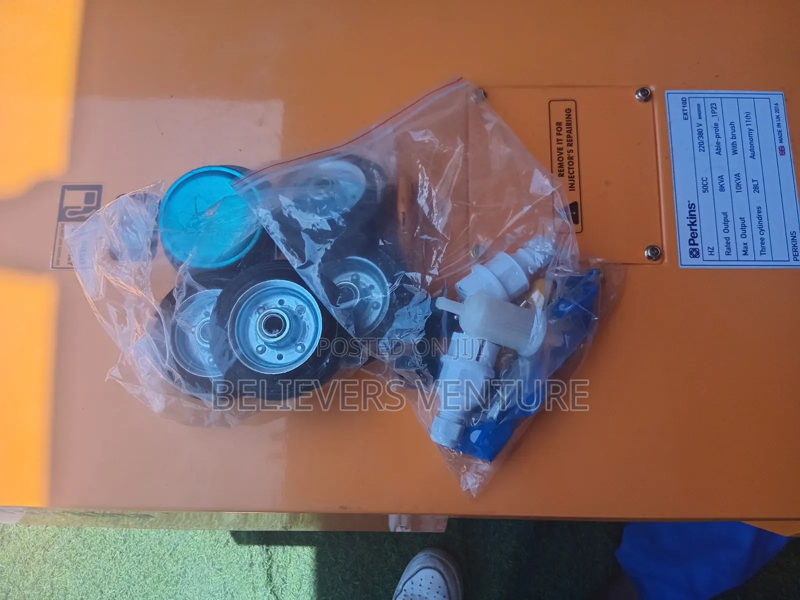 Well Equipped Machine Perkins 10kva Yellow Generator Gen