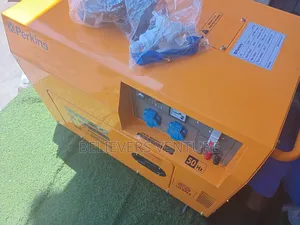 House and Three Phase Generator Yellow Perkins Generator