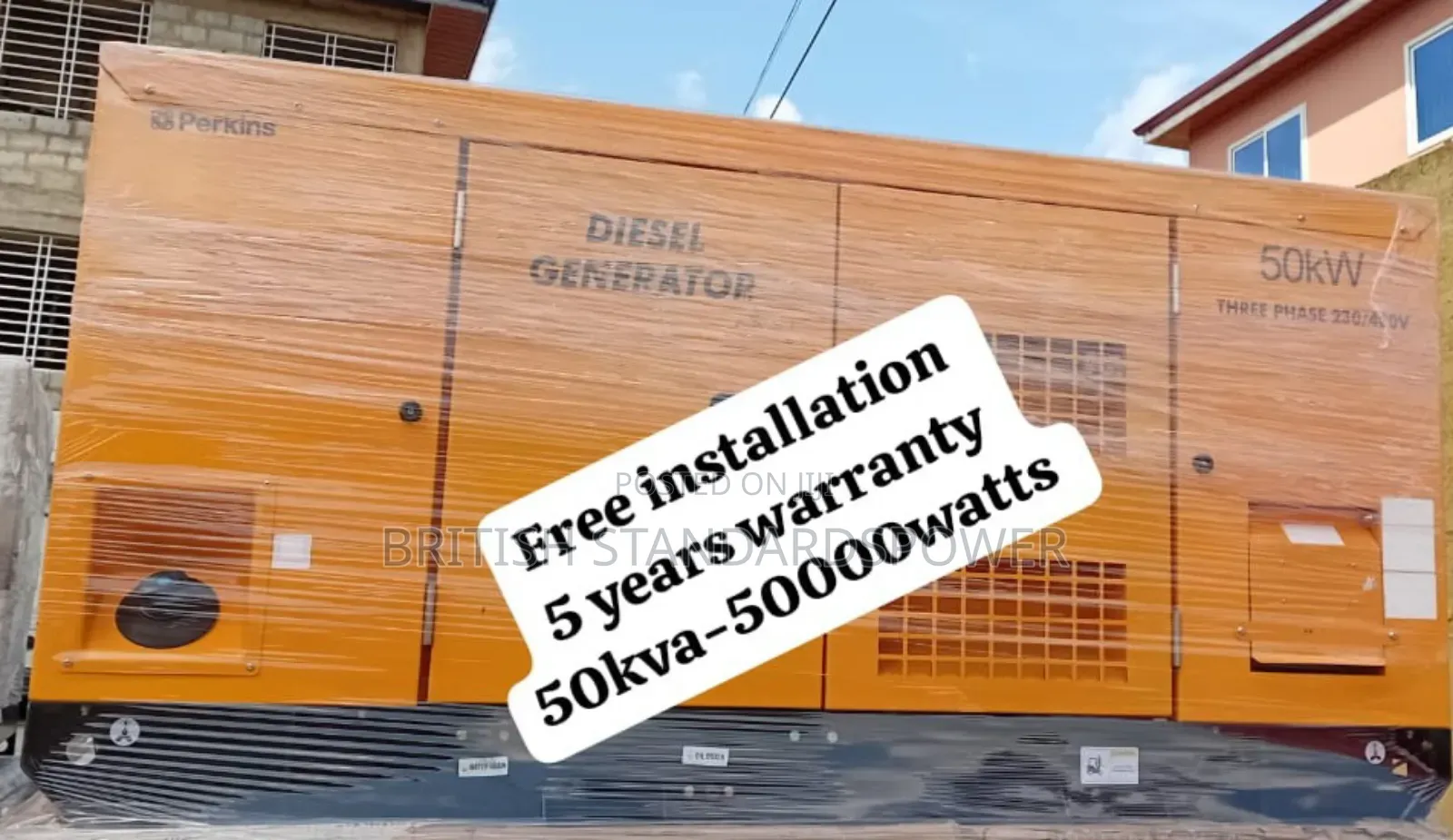 Industrial Strength 50kva Diesel Generator