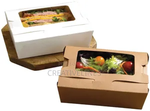White and Brown Launch Boxes With Window