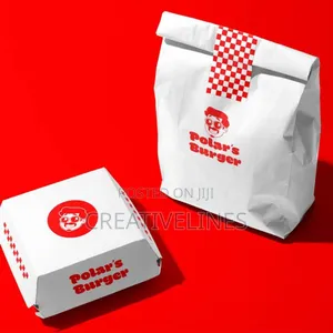 Burger Box and Bag.