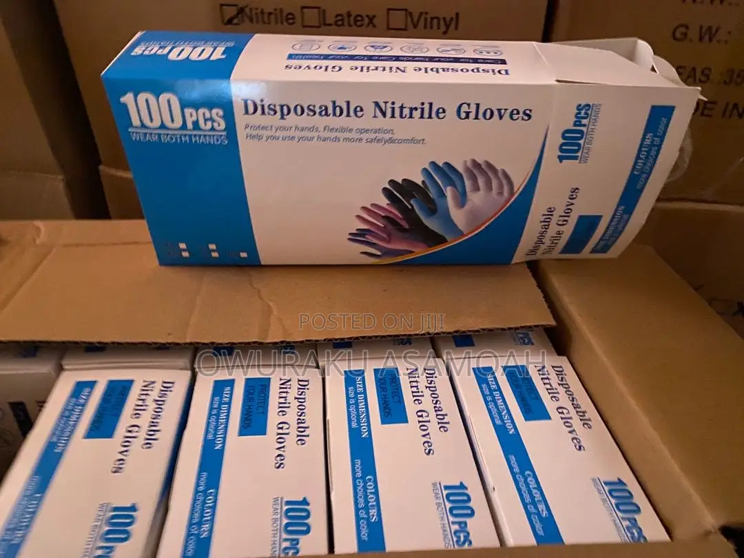 Disposable Nitrile Powder Free Blue Gloves